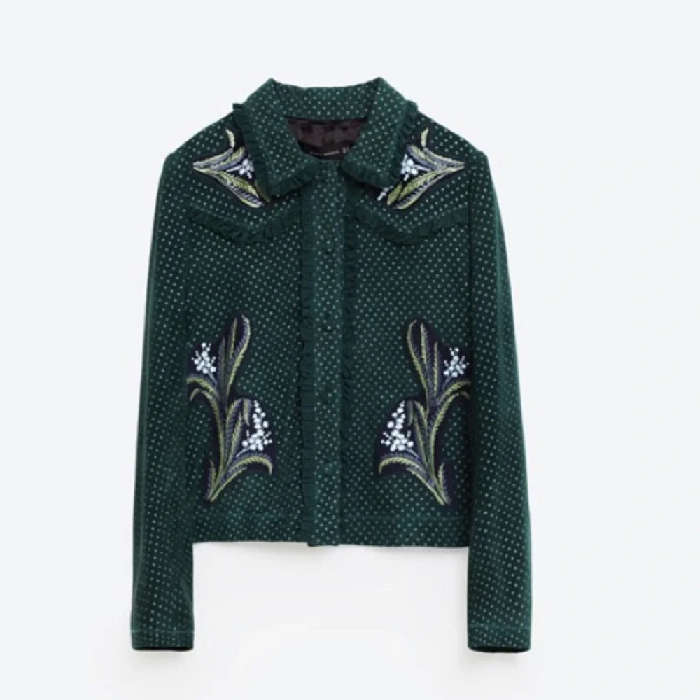 Zara printed leather blazer-- size small